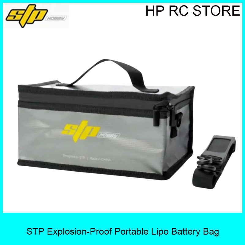 Fpv Drone Bag - STP กระเป๋าใส่แบตเตอรี่ลิโปแบบพกพา ทนไฟ กันน้ำ ป้องกันการระเบิด สำหรับโดรนแข่ง